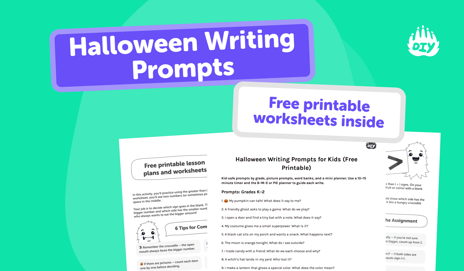 Halloween Writing Prompts Pack (Free)