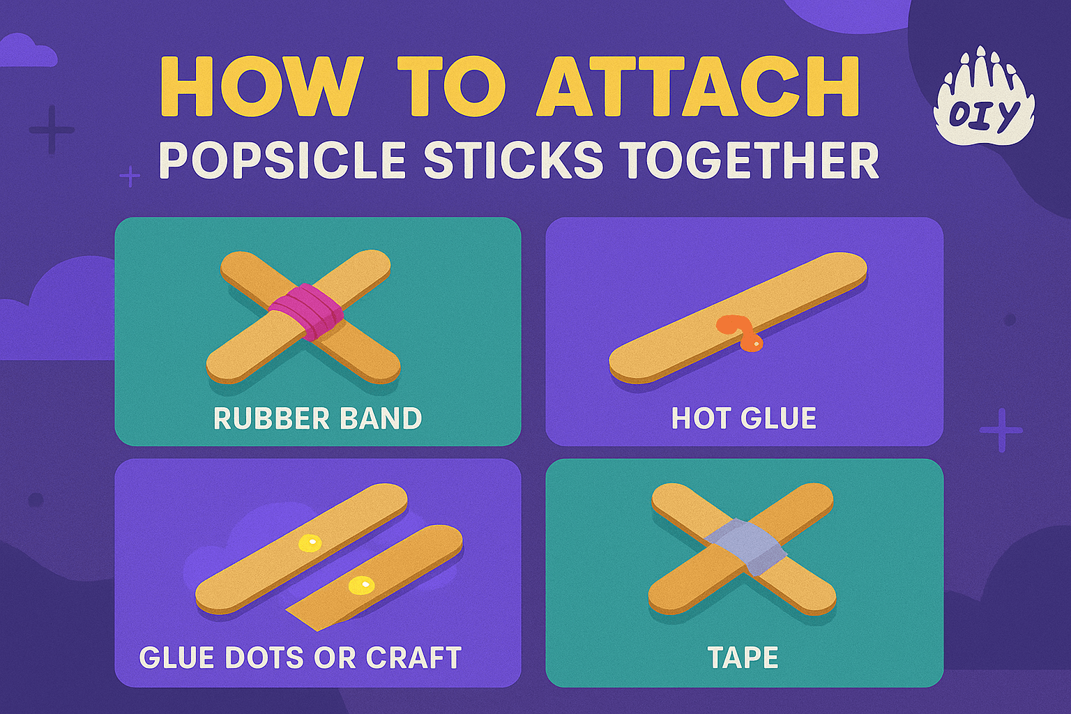 How to Attach Popsicle Sticks Together