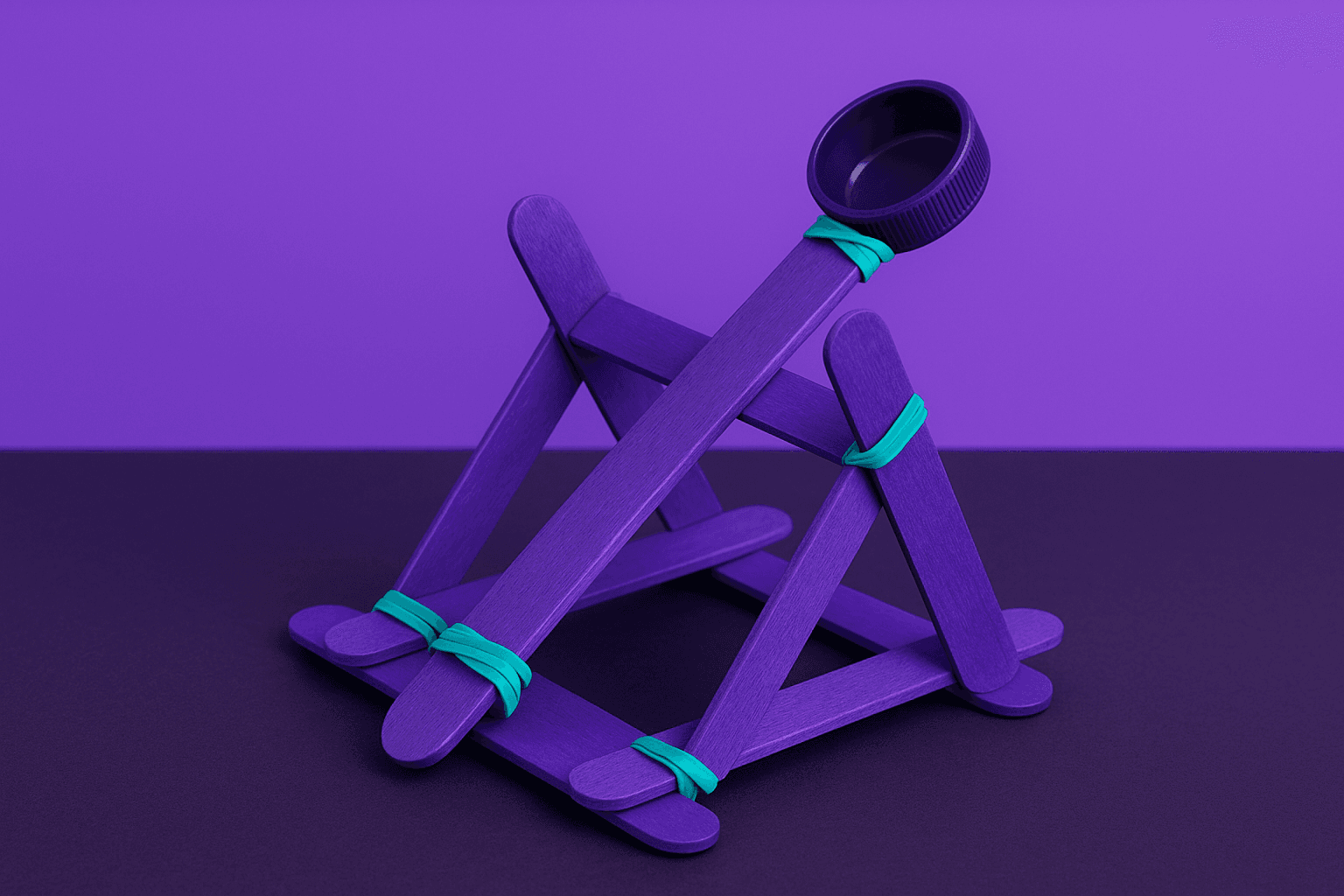 How to Make a Craft Stick Catapult with a Spoon (Simplified Version)