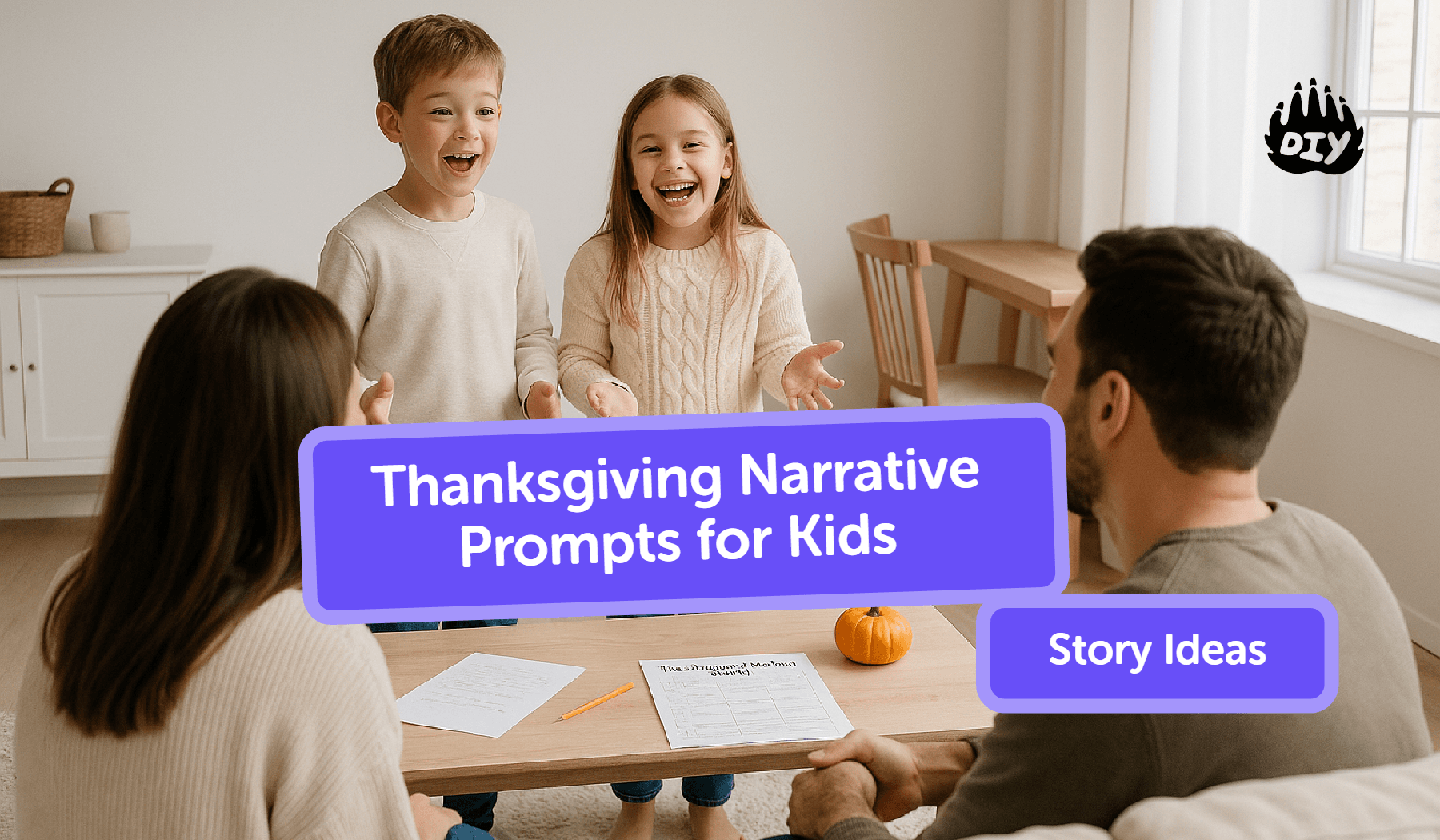 Thanksgiving Narrative Prompts for Kids (Story Ideas)