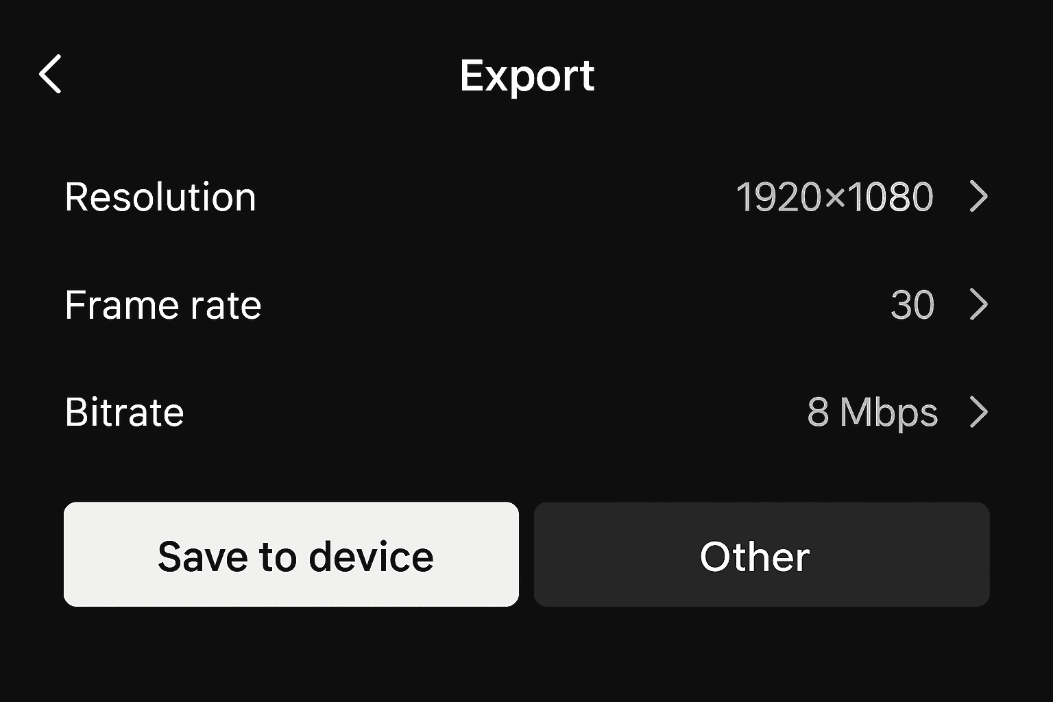 Screenshot Export → Save to camera roll