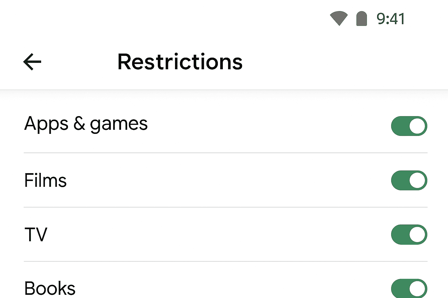 Screenshot Web content Limit Adult Websites Family Link Restrictions