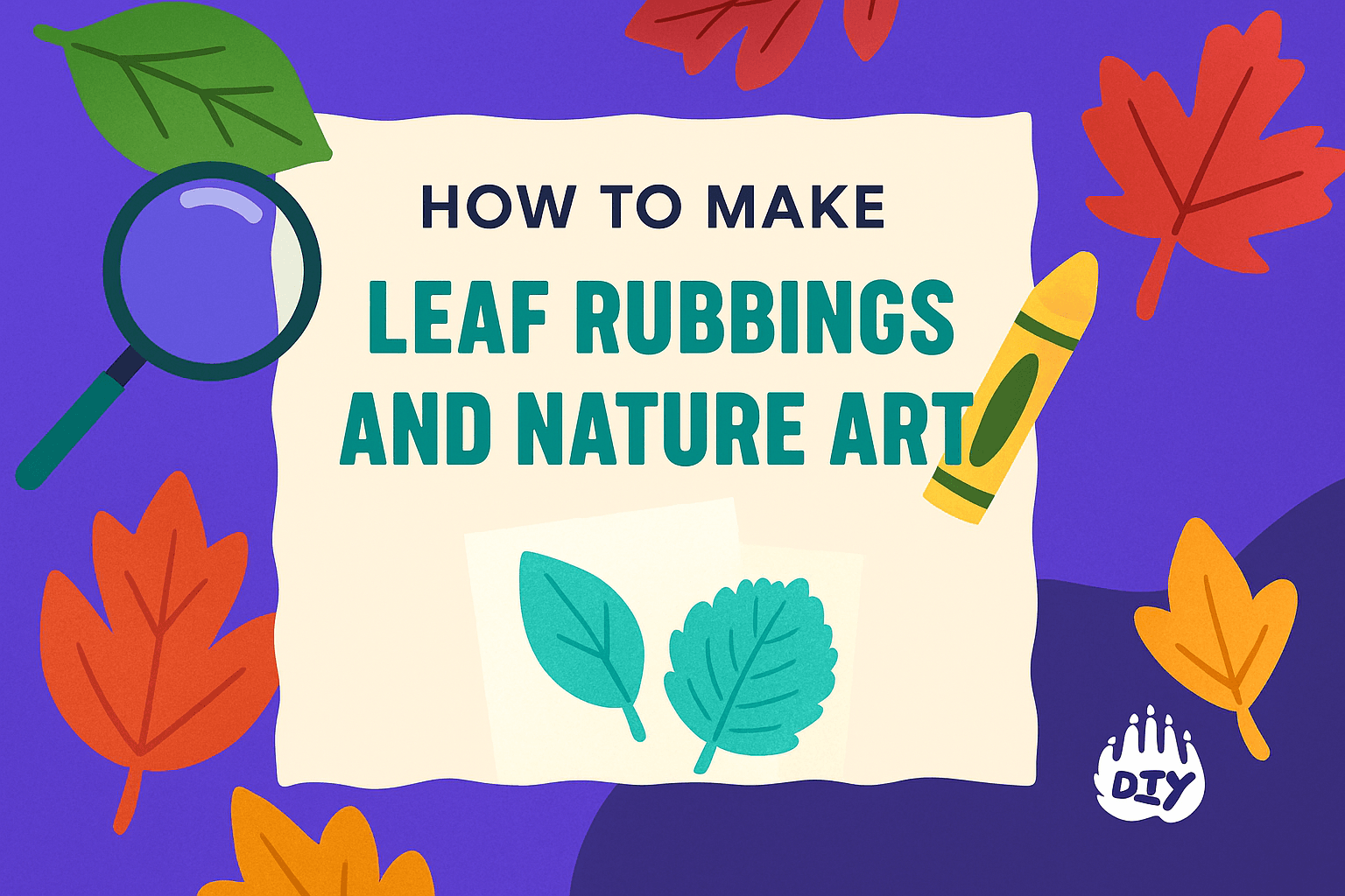 How to Make Leaf Rubbings and Nature Art