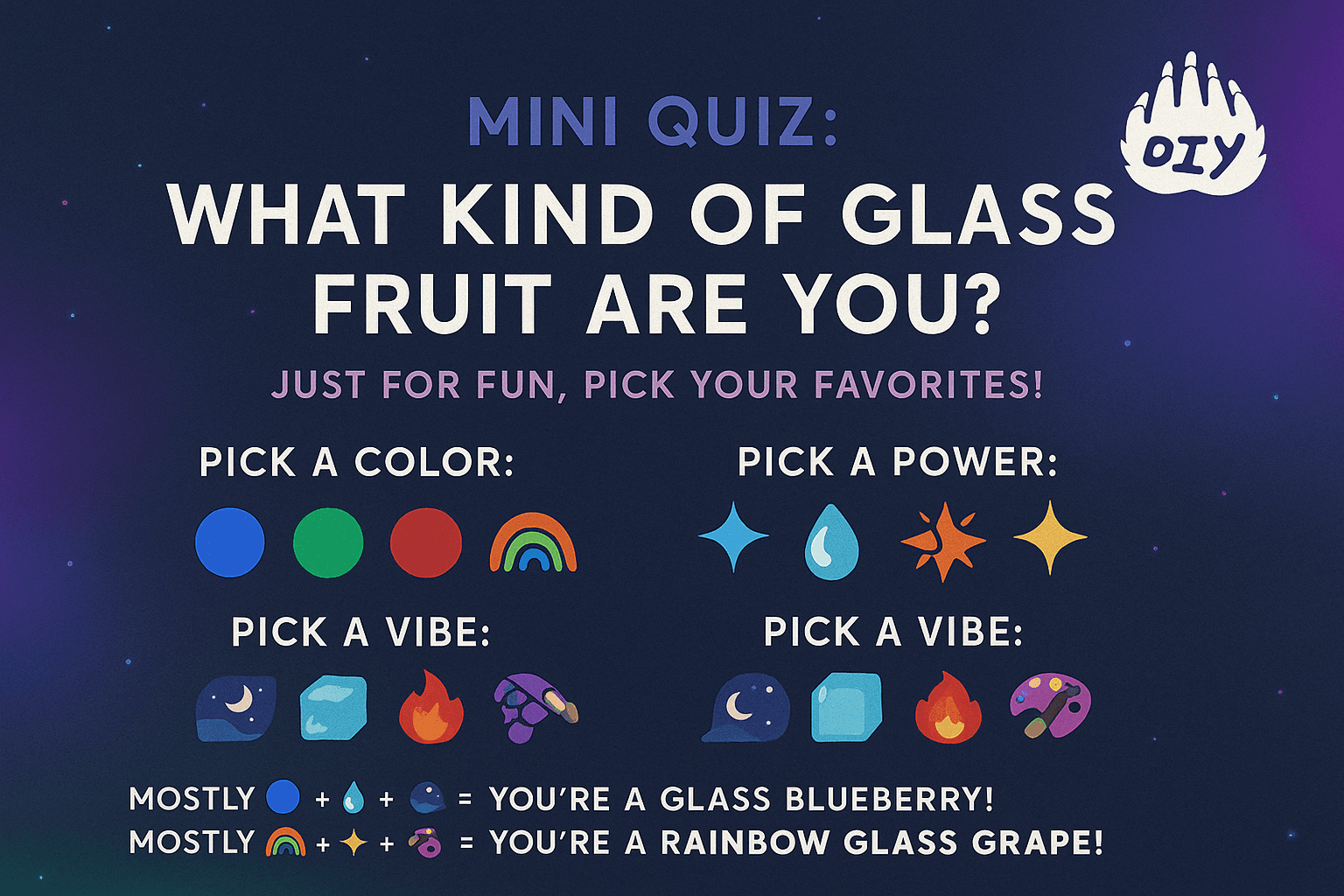Mini Quiz What Kind of Glass Fruit Are You
