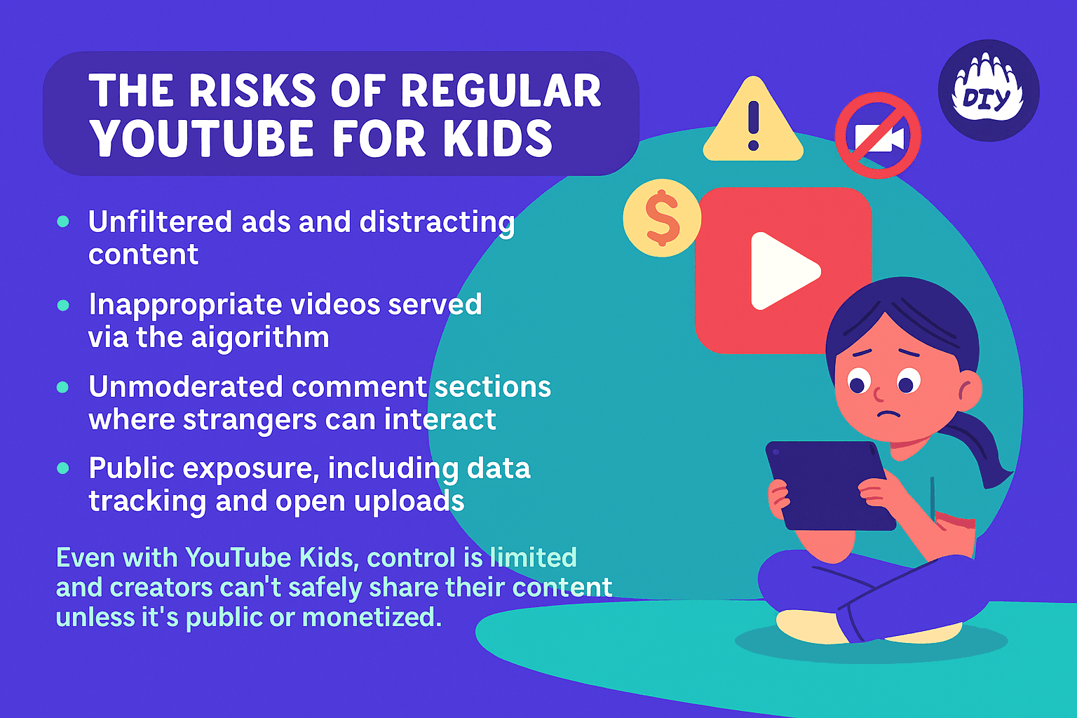 The Risks of Regular YouTube for Kids