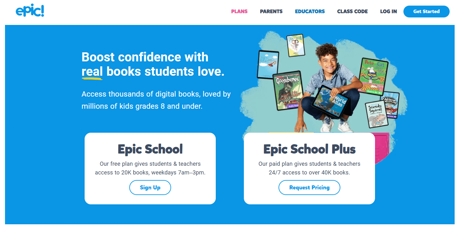 3. Epic! – A Library That Grows With Your Child
