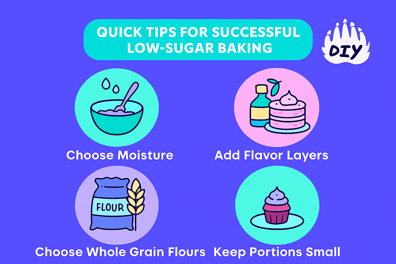 Quick Tips for Successful Low-Sugar Baking