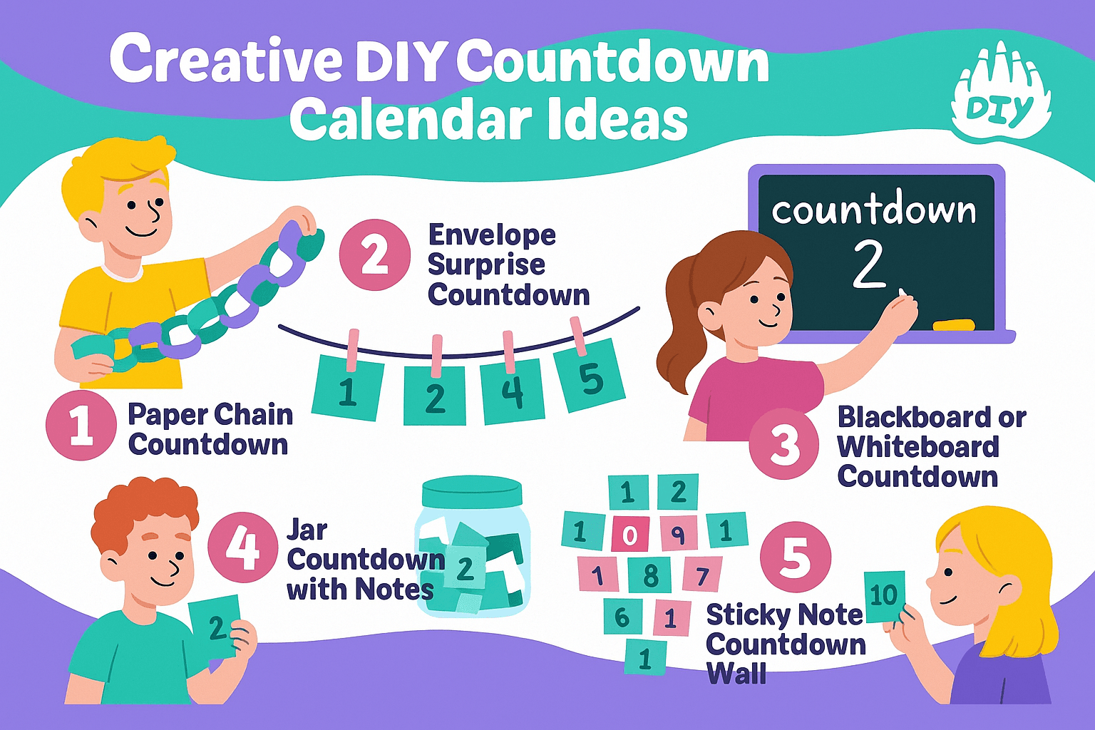 Creative DIY Countdown Calendar Ideas