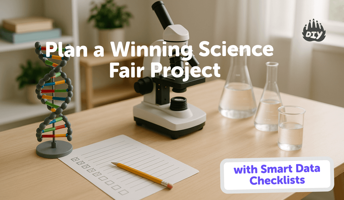 How to Plan a Science Fair Project (Free Data Checklists)