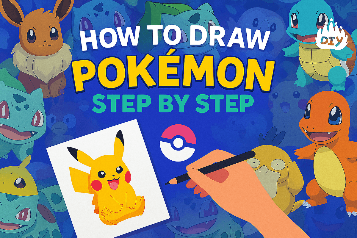 Dbe Draw How to Draw Pokémon Characters | Easy Guide for Kids