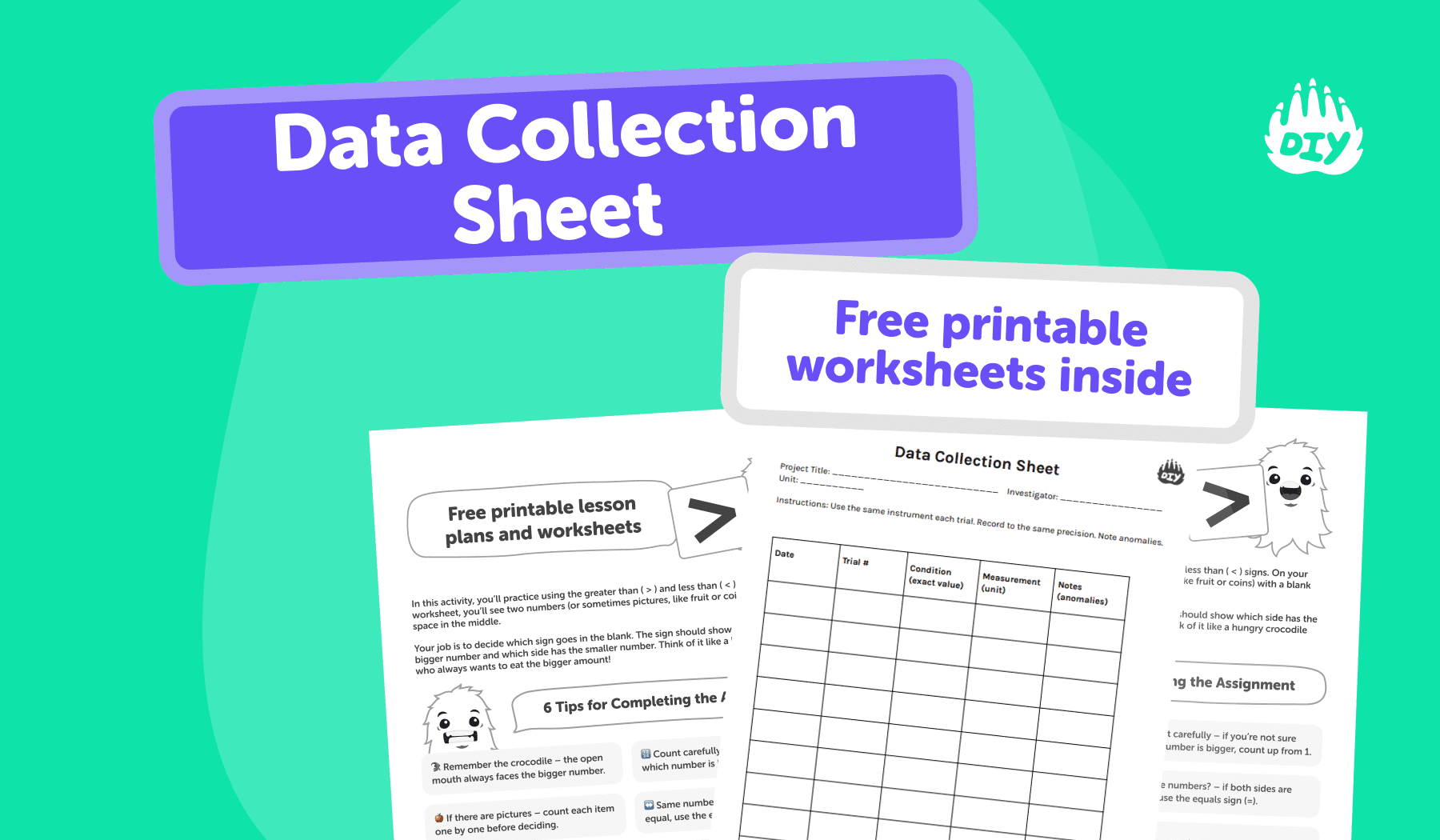 Science Fair Project Datatable Ideas How to Plan a Science Fair Project (Free Data Checklists)